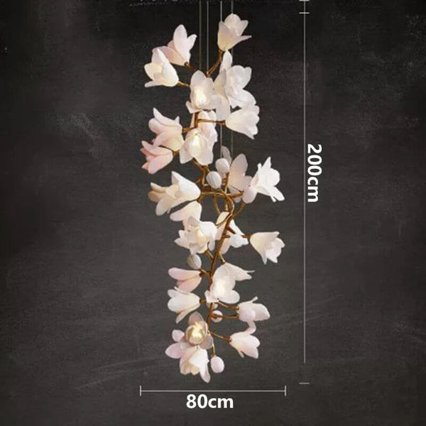 Floral Bunch Staircase Chandelier Lighting-Staircase Chandelier