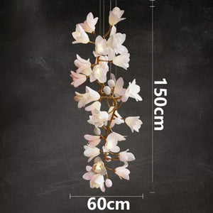 Floral Bunch Staircase Chandelier Lighting-Staircase Chandelier