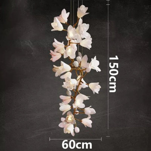 Floral Bunch Staircase Chandelier Lighting-Staircase Chandelier