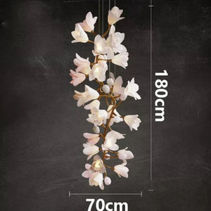 Floral Bunch Staircase Chandelier Lighting-Staircase Chandelier