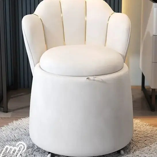 Floral Girl Bedroom Round Stool-Foot Stools