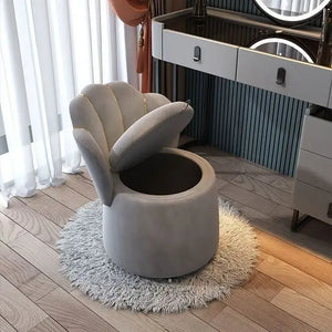 Floral Girl Bedroom Round Stool-Foot Stools