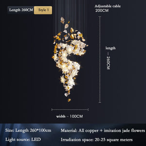 Flower Ceiling LED Chandelier - Elegant Focal Point-Chandeliers