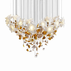 Flower Ceiling LED Chandelier - Elegant Focal Point-Chandeliers