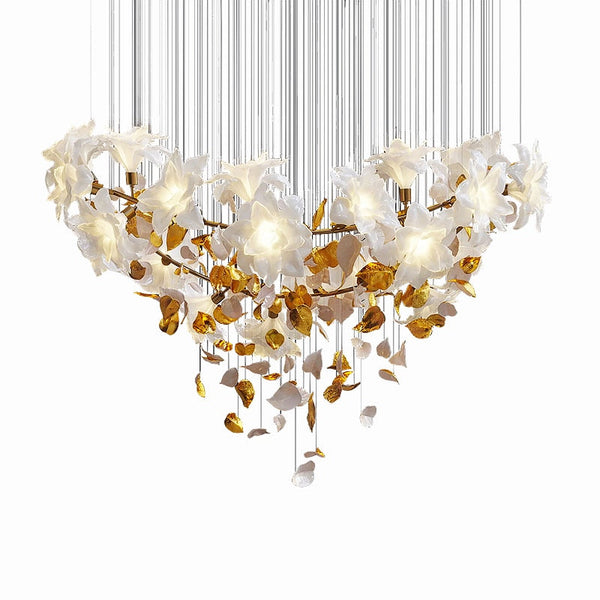 Flower Ceiling LED Chandelier - Elegant Focal Point-Chandeliers