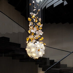 Flower Ceiling LED Chandelier - Elegant Focal Point-Chandeliers
