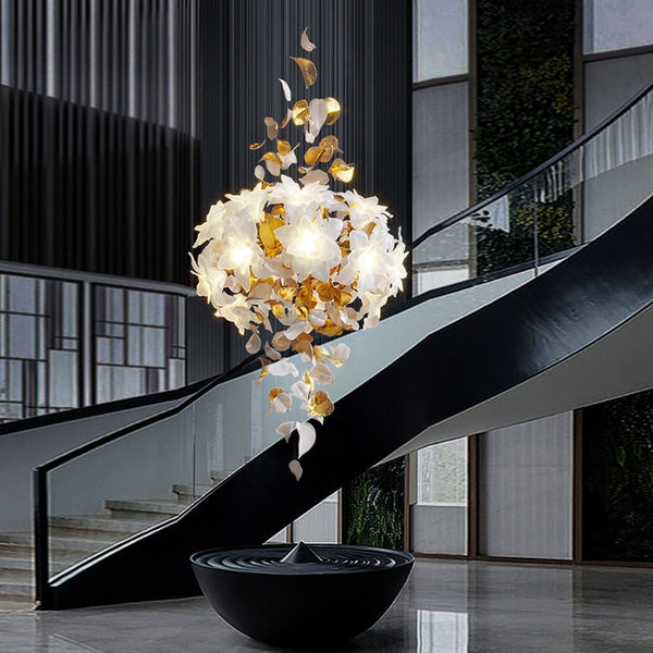 Flower Ceiling LED Chandelier - Elegant Focal Point-Chandeliers