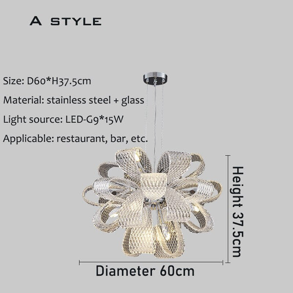 Flower Crystal LED Lighting - Crystal Chandelier-Ceiling Chandelier
