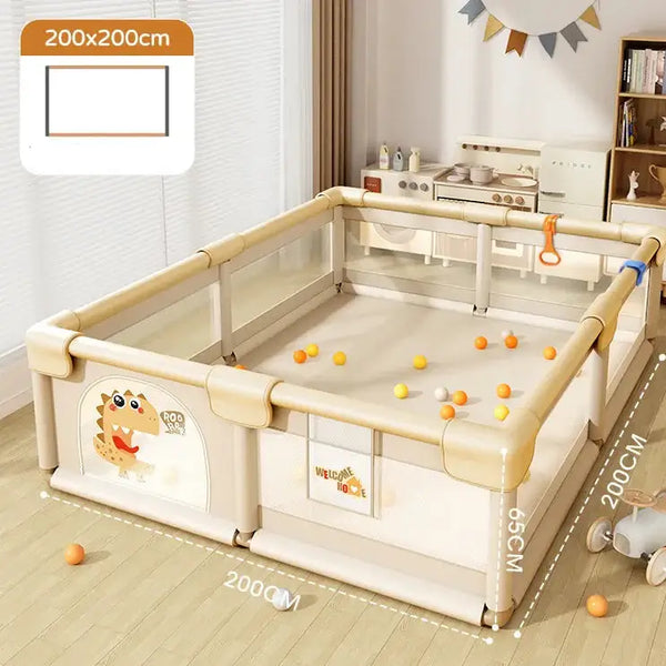 Foldable Baby Playpen Guardrail – Safety Barrier for Babies Learning to Walk-Playpen and Ball Pits