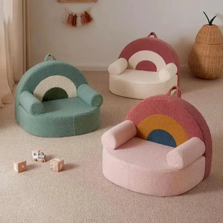 Foldable Kids Sponge Sofa – One-Seater Plush Armchair for Toddlers-Kids Sofas