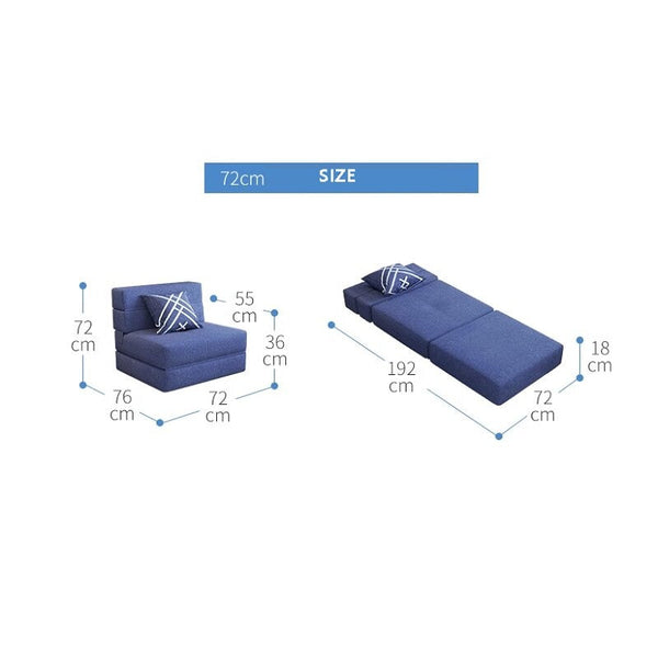 Foldable Sofa: Lazy Recliner Sofa Dual-Use Lazy Sofa Bed-Arm Chairs, Recliners & Sleeper Chairs