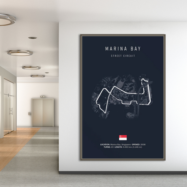 Formula 1 Racing Track Poster: Rev Up Your Walls-Wall Posters