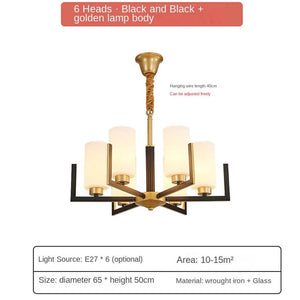 Fortano Brass Frosted Glass Cones Chandelier-Ceiling Chandelier