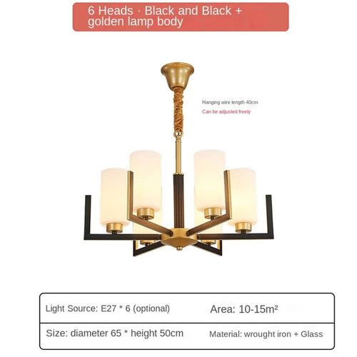 Fortano Brass Frosted Glass Cones Chandelier-Ceiling Chandelier