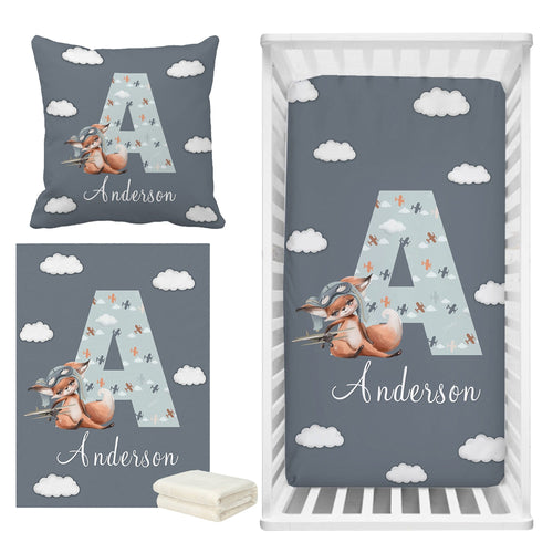 Fox Cot Bedding Set - Adorable and Cozy Nursery Beddings-Crib Bedding
