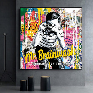 Franchise of the mind: Mr Brainwash Wall Art-Wall Posters
