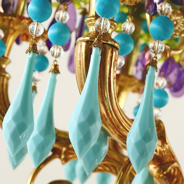 French Rococo Peacock Floor Lamp - Elegant Lighting-Floor Lamp