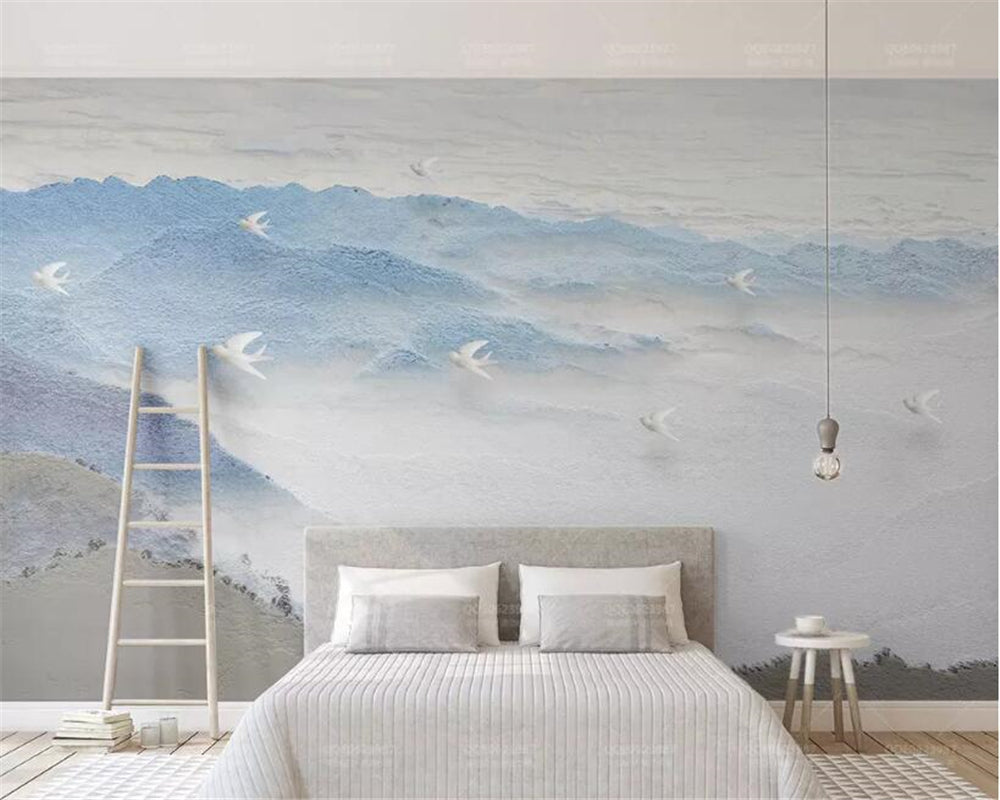 Frozen Coastline Wallpaper Mural - Stunning Wall Decor-Mountain Wallpaper