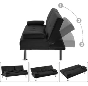 Futon Convertible Sofa Bed Sleeper Couch-Sofa Set