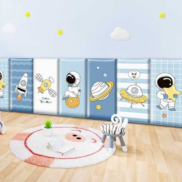 Galactic Space Kids Wall Padded Safety Cushions Set-Anti Collision Padded Wall Stickers