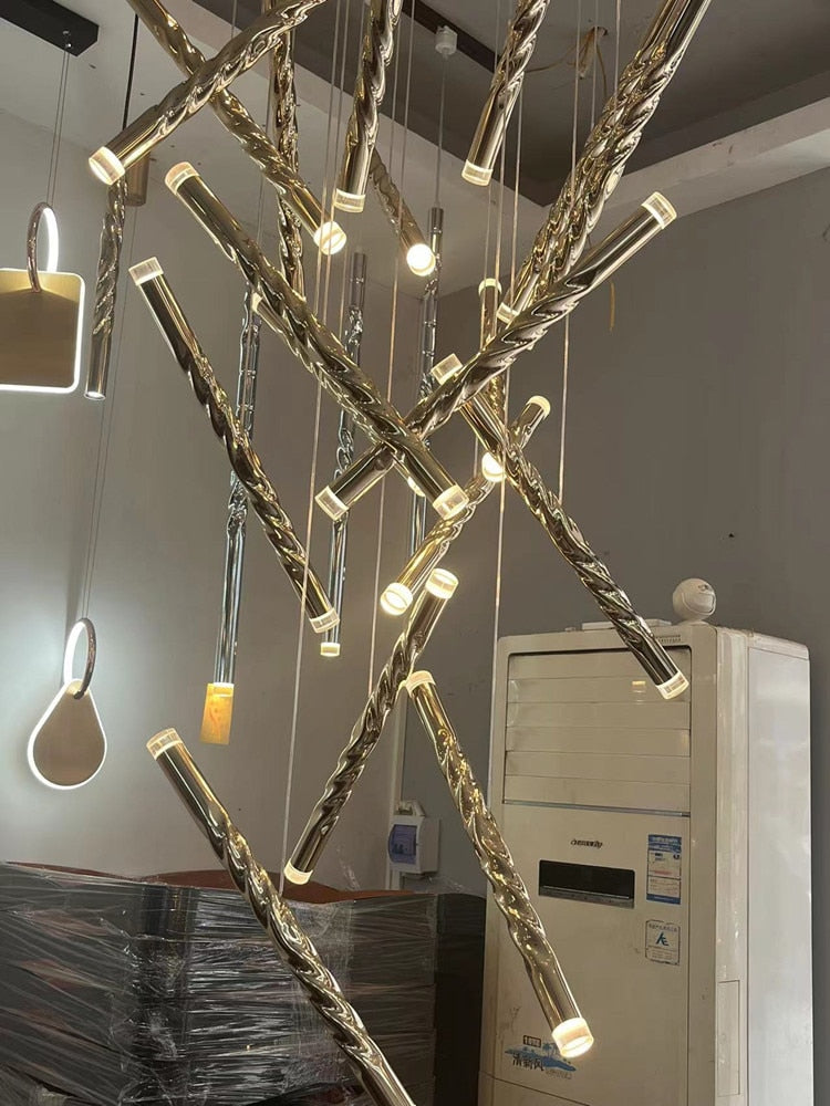 Genesis Staircase Chandelier – Illuminate Your Space-Staircase Chandelier