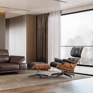 Genuine Leather Lounge Recliner Chair: Authentic Quality-Sofa Set