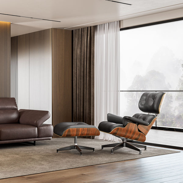 Genuine Leather Lounge Recliner Chair: Authentic Quality-Sofa Set