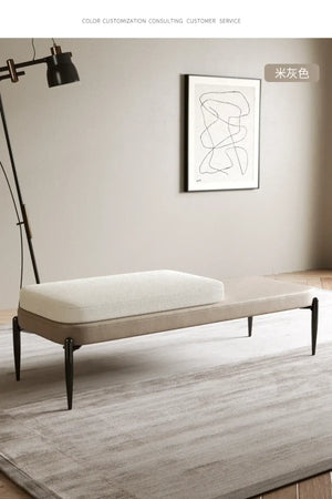 Genuine Leather Shoe Bench – Elegant and Durable Seating-Bench