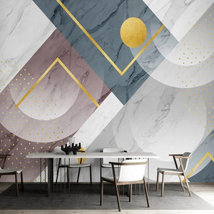 Geometric 3D Wallpaper - Jazz White Light - Home Wall Decor-Geometric Shapes Wallpaper