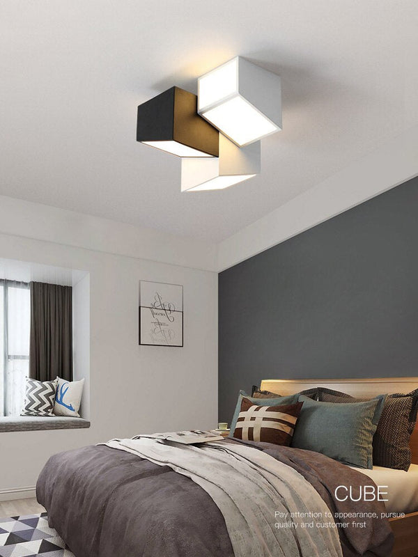 Geometric Ceiling Light for Bedroom-Pendant Lights