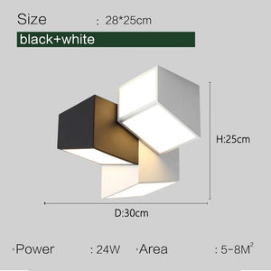 Geometric Ceiling Light for Bedroom-Pendant Lights