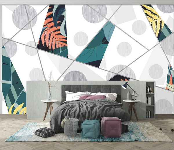 Geometric Circle Wallpaper Murals – Transform Your Space-Geometric Shapes Wallpaper