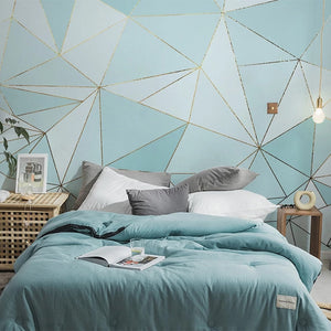 Geometric Golden Lines Wallpaper for Home Wall Decor-Geometric Shapes Wallpaper