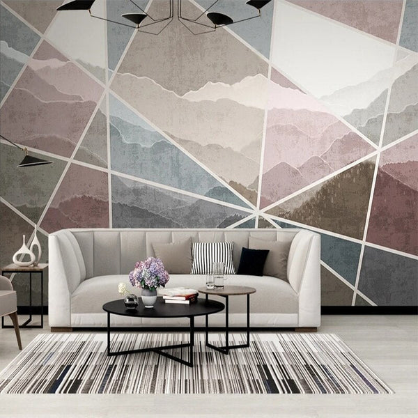 Geometric Line Wallpaper for Home Wall Decor-Geometric Shapes Wallpaper