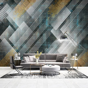 Geometric Lines Wallpaper for Home Wall Decor-Geometric Shapes Wallpaper