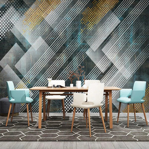 Geometric Lines Wallpaper for Home Wall Decor-Geometric Shapes Wallpaper