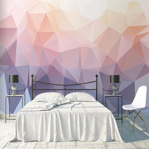 Geometric Pink and Purple Wallpaper for Home Wall Decor-Geometric Shapes Wallpaper