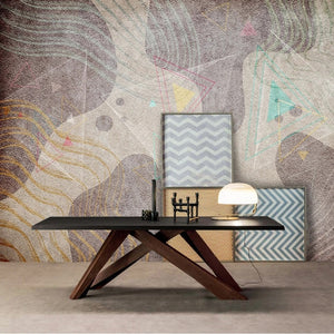 Geometric Shapes Wallpaper for Home Wall Decor-Geometric Shapes Wallpaper