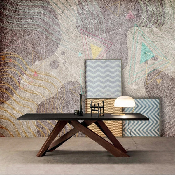 Geometric Shapes Wallpaper for Home Wall Decor-Geometric Shapes Wallpaper
