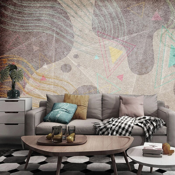 Geometric Shapes Wallpaper for Home Wall Decor-Geometric Shapes Wallpaper