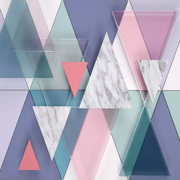 Geometric Triangle Wallpaper for Home Wall Decor-Geometric Shapes Wallpaper