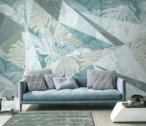 Geometric Triangular leafs Wallpaper Murals-Geometric Shapes Wallpaper
