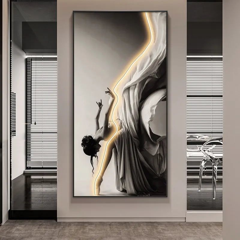 Girl Dance Art LED Wall Lamp for Interior Decoration-LED Wall Art