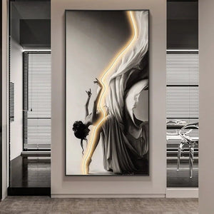 Girl Dance Art LED Wall Lamp for Interior Decoration-LED Wall Art