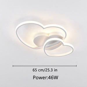 Girls Love Hearts Ceiling Light | Kids Room Decor Lights-Kids Room Nursery Lighting