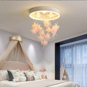 Girls Room Princess Ballerina Ceiling Light - Dance of Radiance and Grace-Kids Room Nursery Lighting