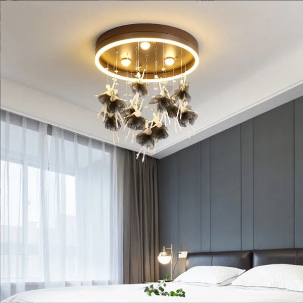 Girls Room Princess Ballerina Ceiling Light - Dance of Radiance and Grace-Kids Room Nursery Lighting