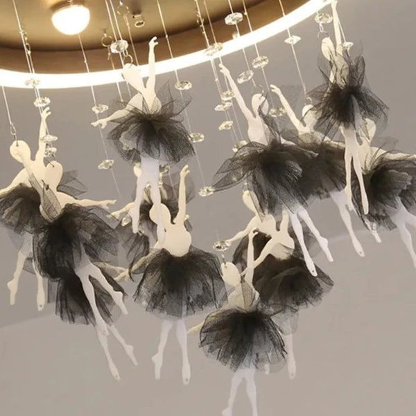 Girls Room Princess Ballerina Ceiling Light - Dance of Radiance and Grace-Kids Room Nursery Lighting