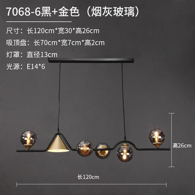 Glass Ball Chandelier: Elegant Lighting for Kitchen-Kitchen Island