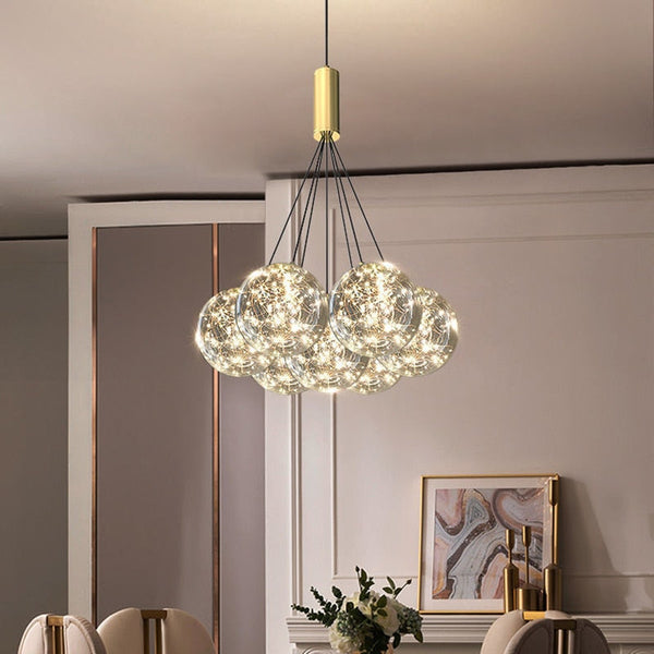 Glass Ball Chandeliers for Living Room and Dining-Ceiling Chandelier
